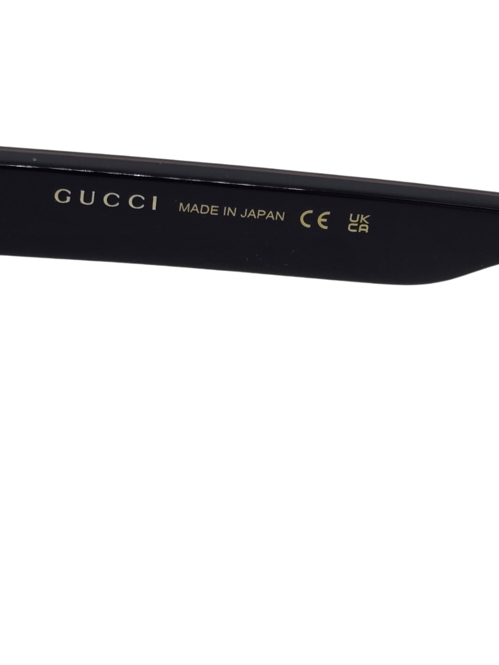 Gucci Black Cat-Eye Women's Glasses with Gold Logo - Picture 6 of 7